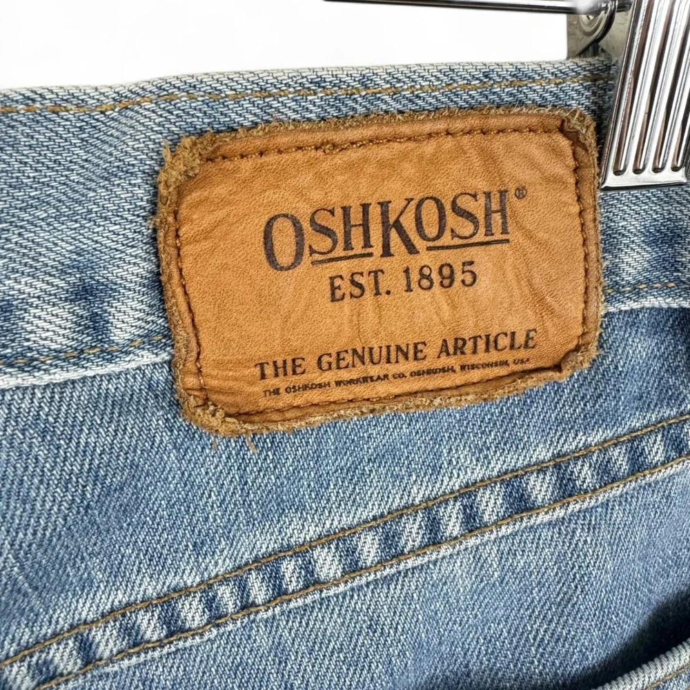 OshKosh Bgosh Vtg Mens 30x30 Blue Denim Straight Leg Workwear Jeans Medium Wash‎